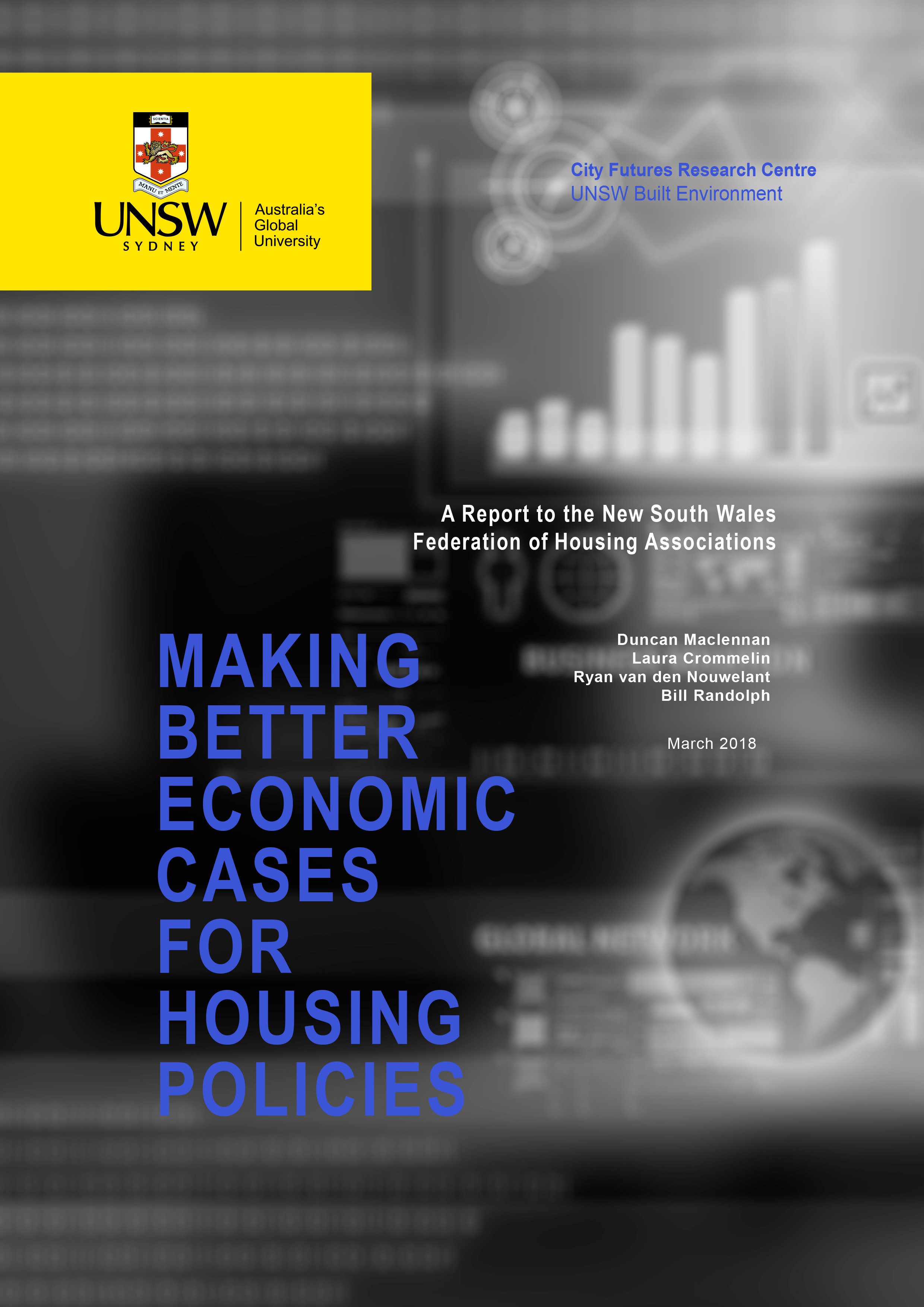 Report Cover - Making Better Economic Cases For Housing Policies